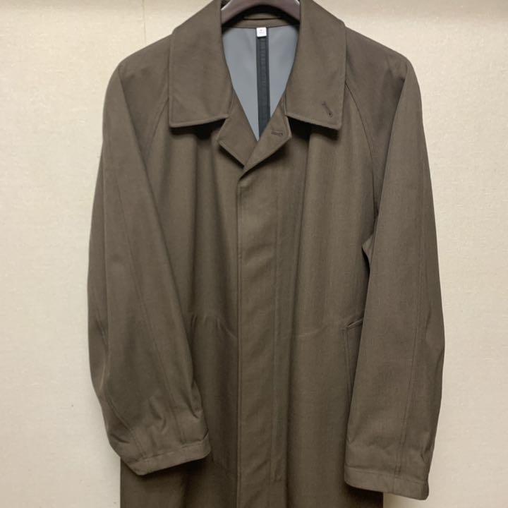 UNIQLO U ブロックテックオーバーコート ブラウン XL
