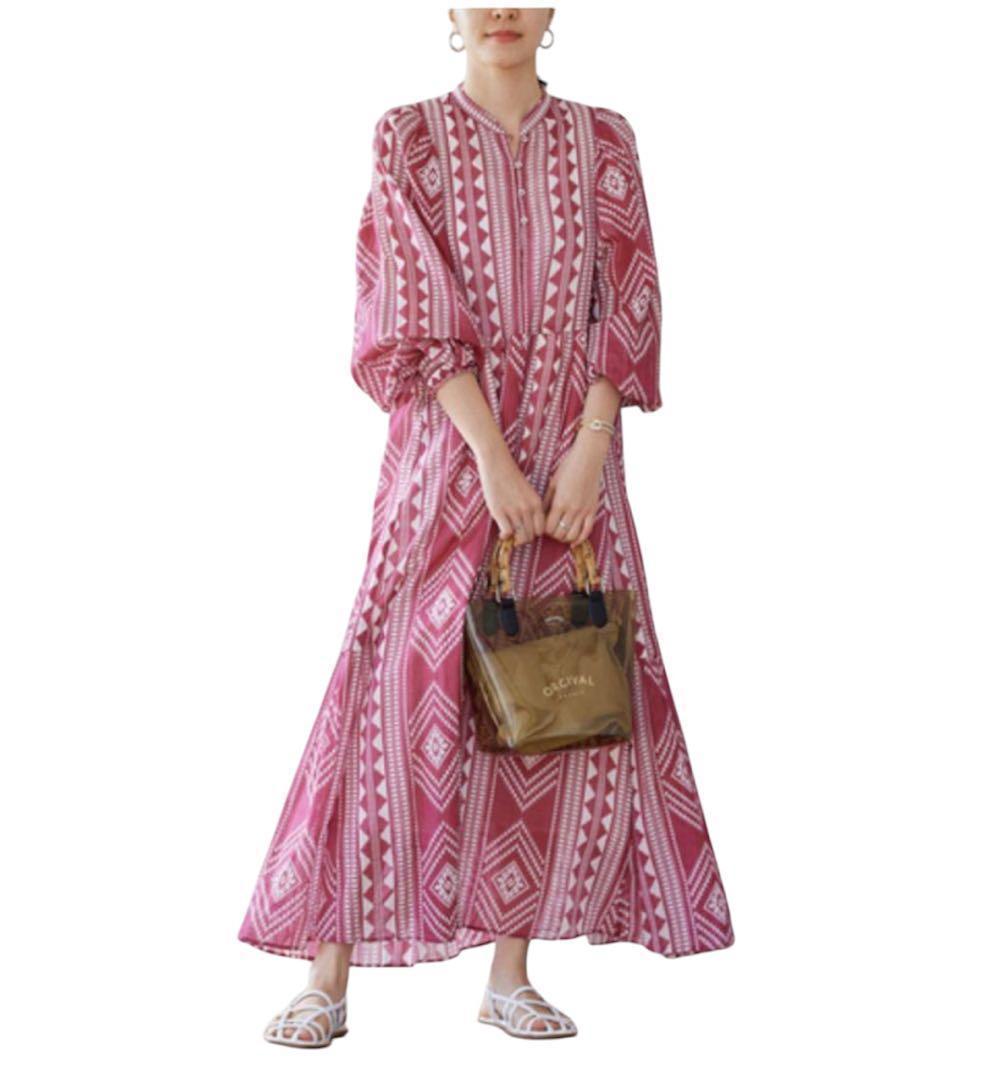 極美品♡近年モデル　ジャーナルスタンダード　ロングワンピース オリエンタル柄