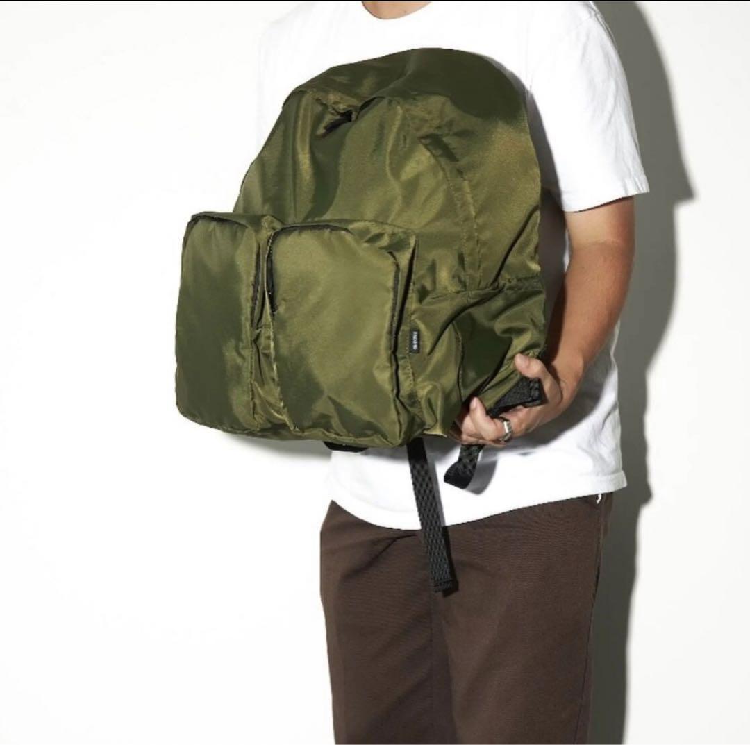 PACKING / DOUBLE POCKET BACKPACK - OLIVE