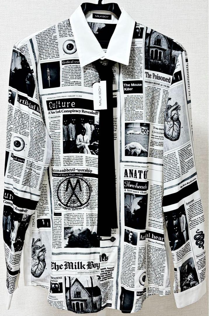 GOSSIP SHIRTS 新聞 ニュースペーパー MILKBOY ミルクボーイ