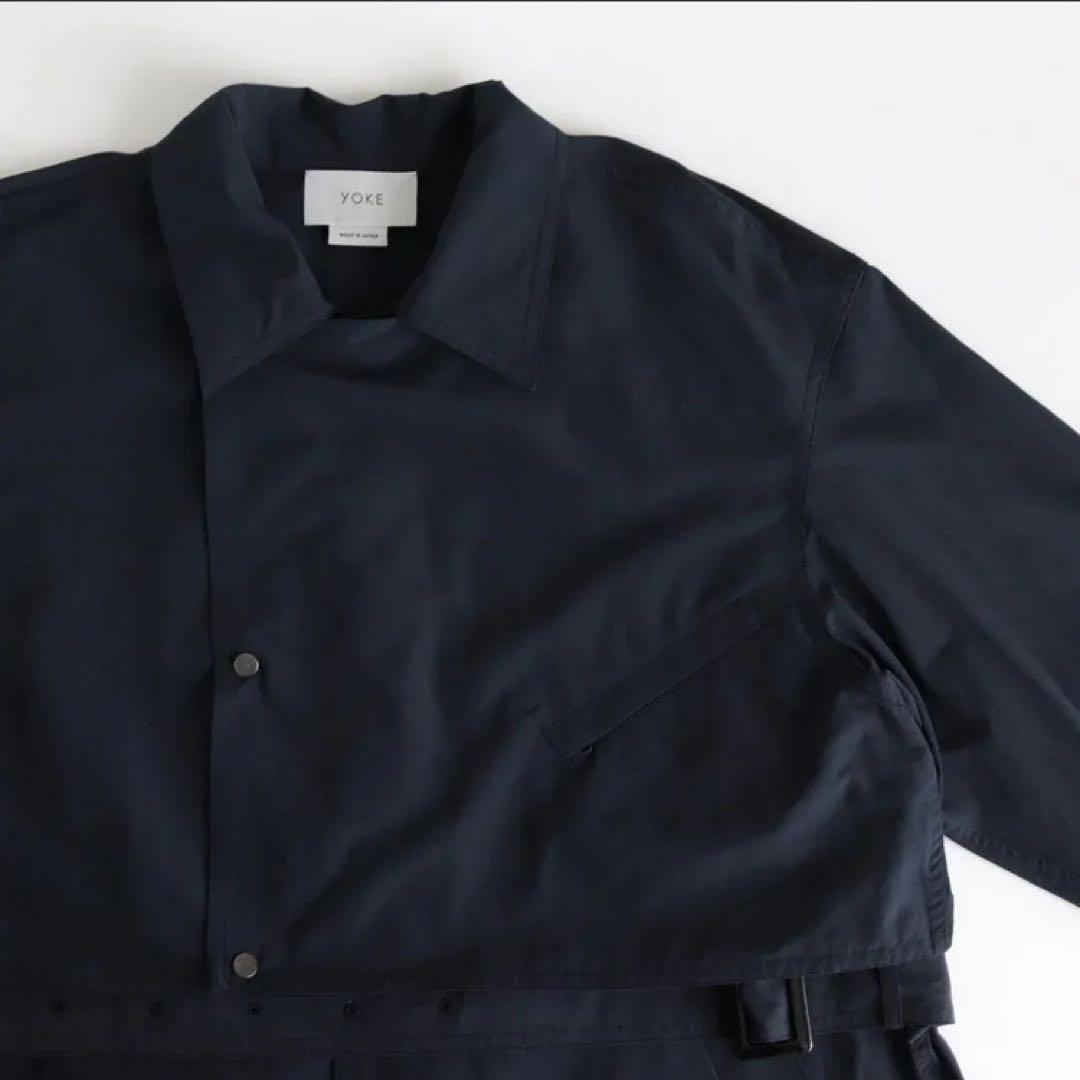 YOKE ヨーク DETACHABLE DUSTER COAT NAVY 紺