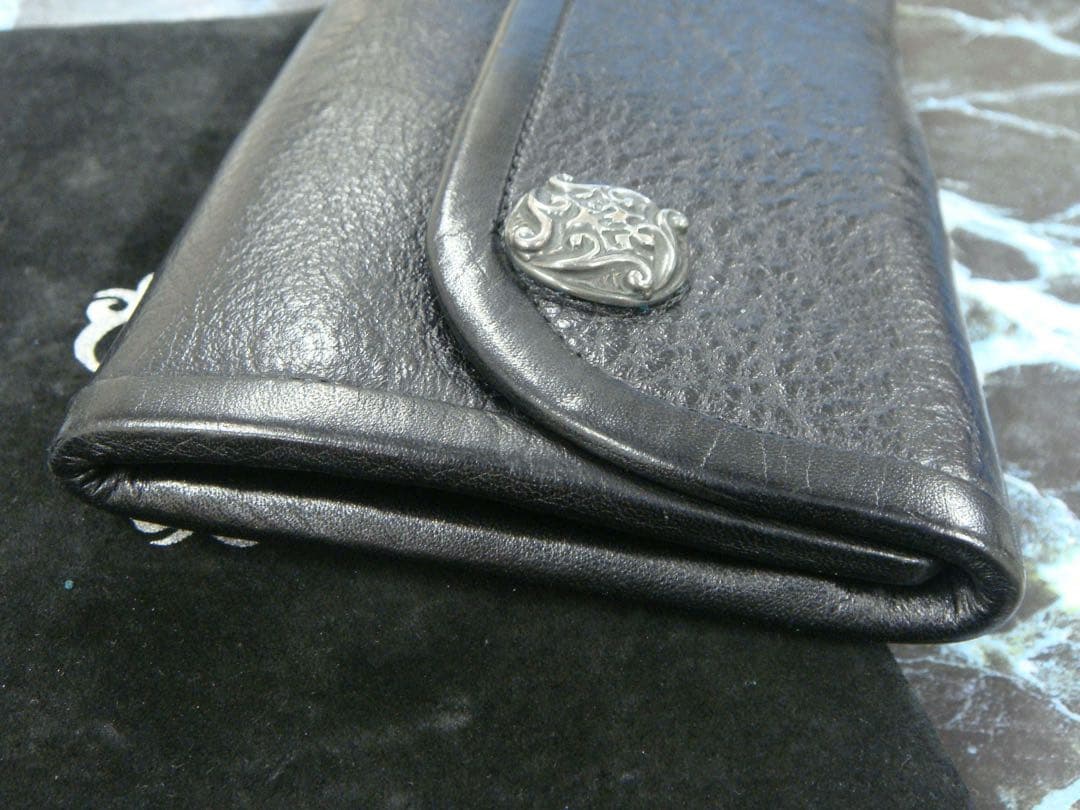 BWL 長財布 バックスキン本革SILVER コンチョ BWL 長財布 バックスキン本革SILVER コンチョ