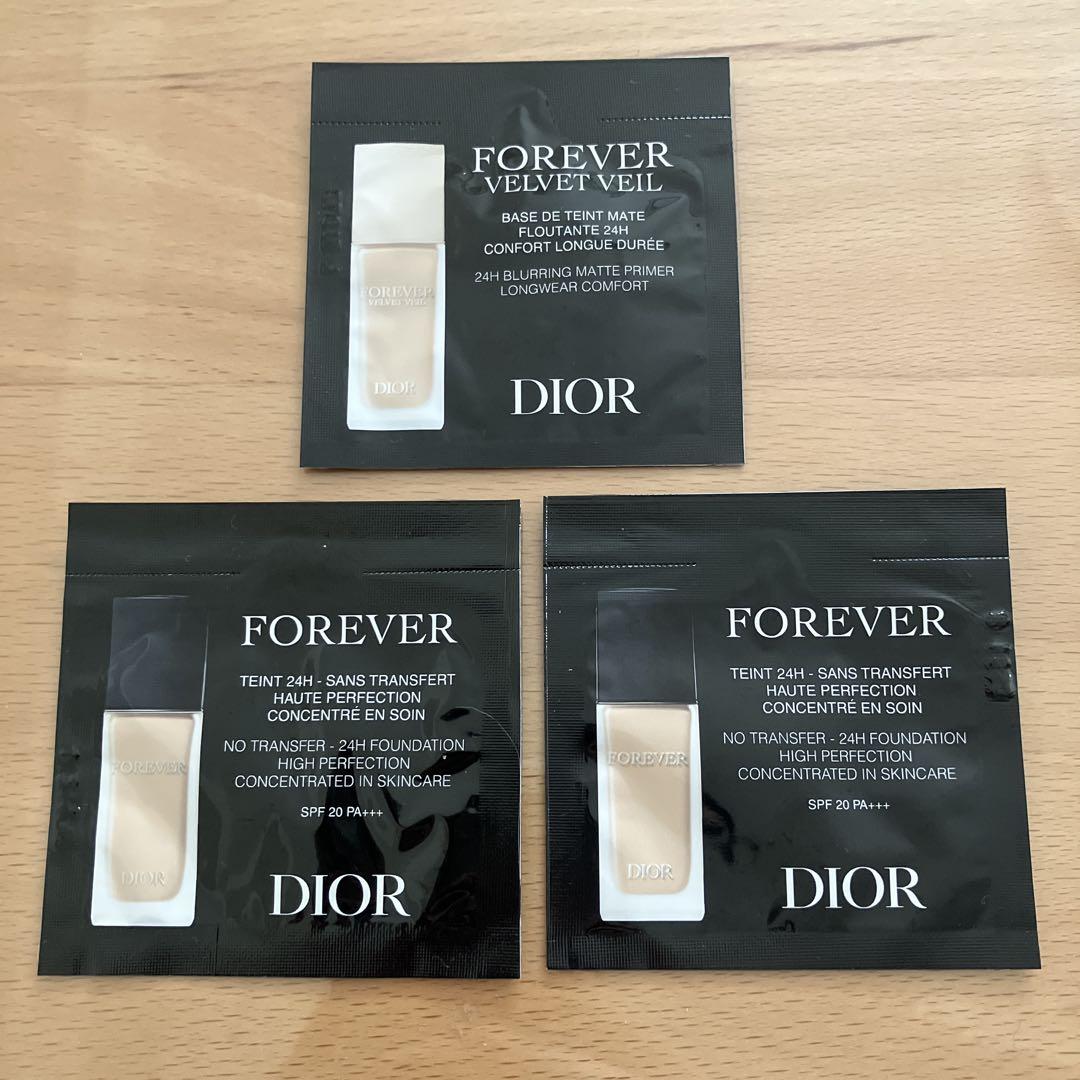 まとめ売り セット Dior Elégance ファンデーション DIOR+INFINITYファンデサンプルセット[未開封3品+おまけ18品