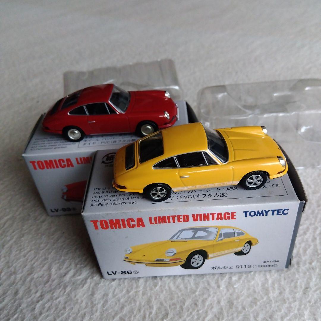 トミカリミテッドヴィンテージ ポルシェ 912 赤 ポルシェ 911S 黄 ２台