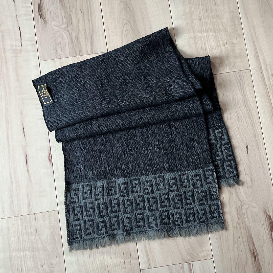 フェンディ FENDI ズッカ柄 マフラー ショール ストールマフラー/ショール
