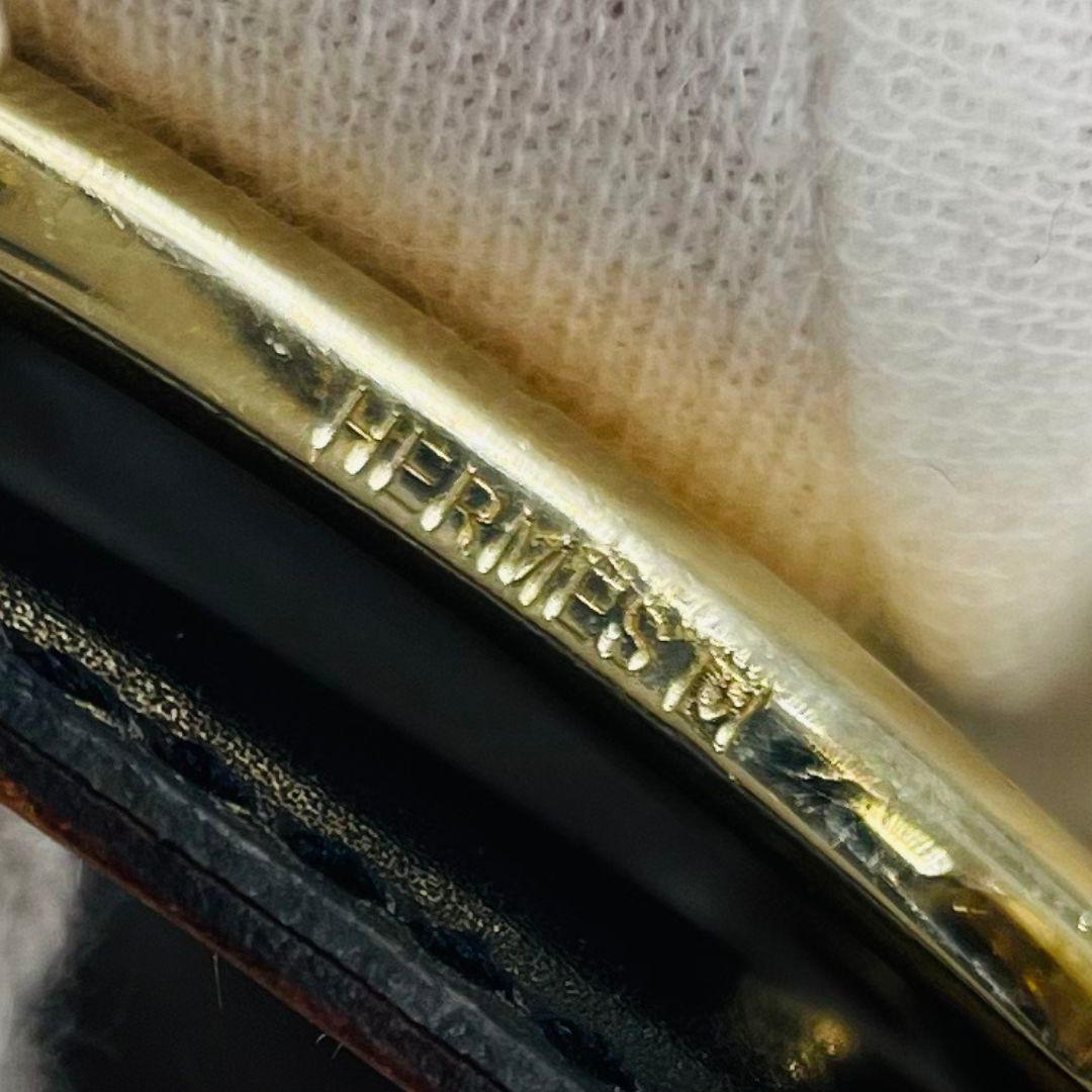 HERMES エルメス Ｈベルト　コンスタンス ベルト ブラック レザー