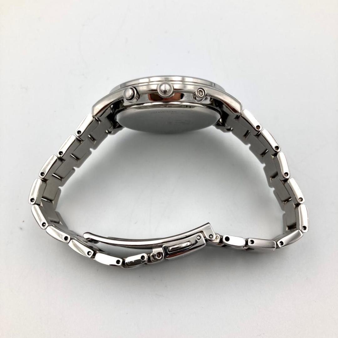 美品 CITIZEN エコドライブ 電波ソーラー デイト ブラック文字盤 稼働