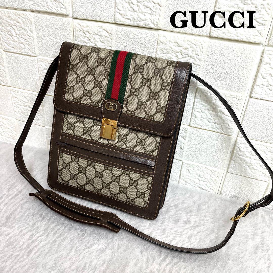 ✨上美品✨☘️GUCCI☘️✨ショルダー✨シェリーライン✨GG柄✨PVCレザー✨