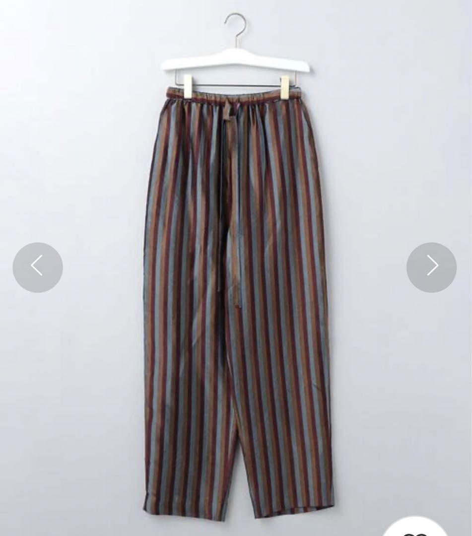 美品 ユナイテッドアローズ6 ROKU CUPRA STRIPE PANTS 6(ROKU) CUPRA STRIPE PANTS/パンツ - メルカリ