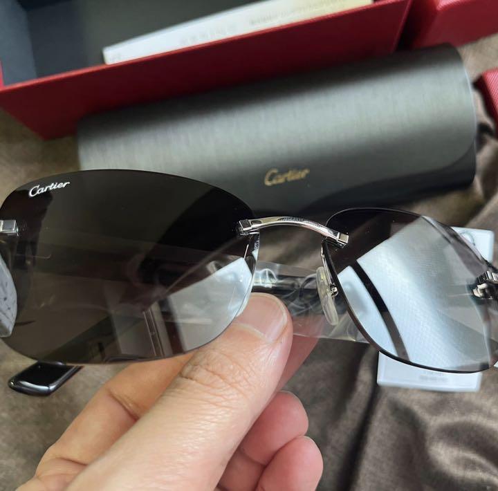 カルティエ Cartier 男女兼用フランス製CT0227S ブラック系 画像6