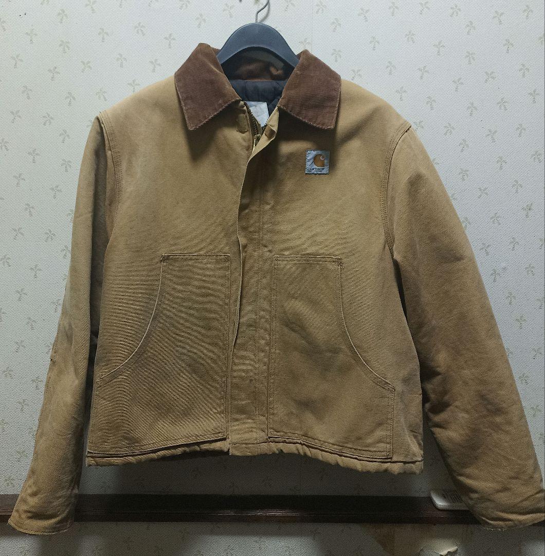 アメリカ製 Carhartt トラディショナルジャケット 短丈 デカ襟 90sL・Carhartt