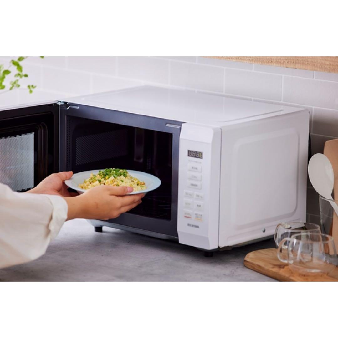 2024年製 アイリスオーヤマ 電子レンジ 18L IMB-F186-W 中古品