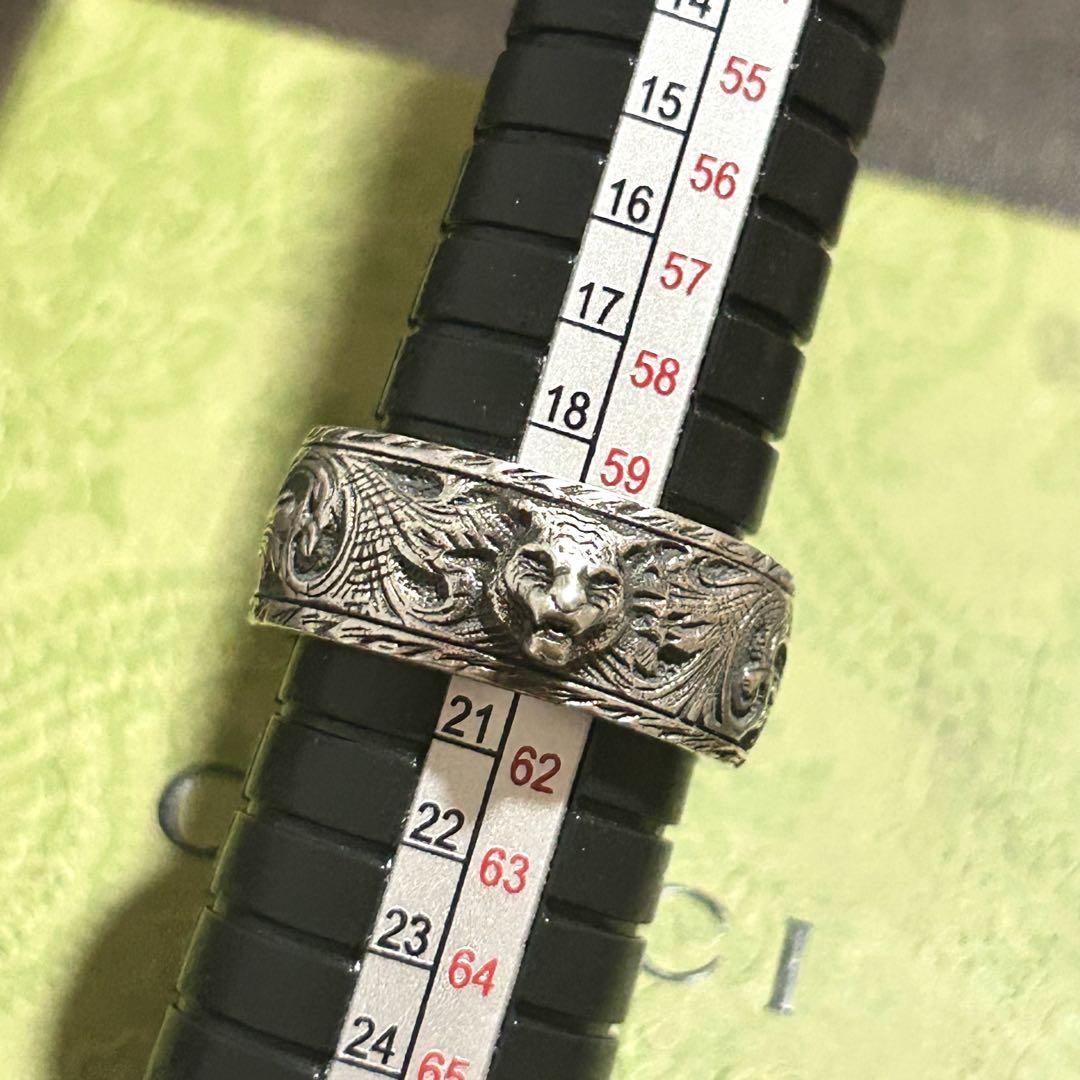せんちょうGUCCI　指輪　20号 インターロッキング　キャットヘッド