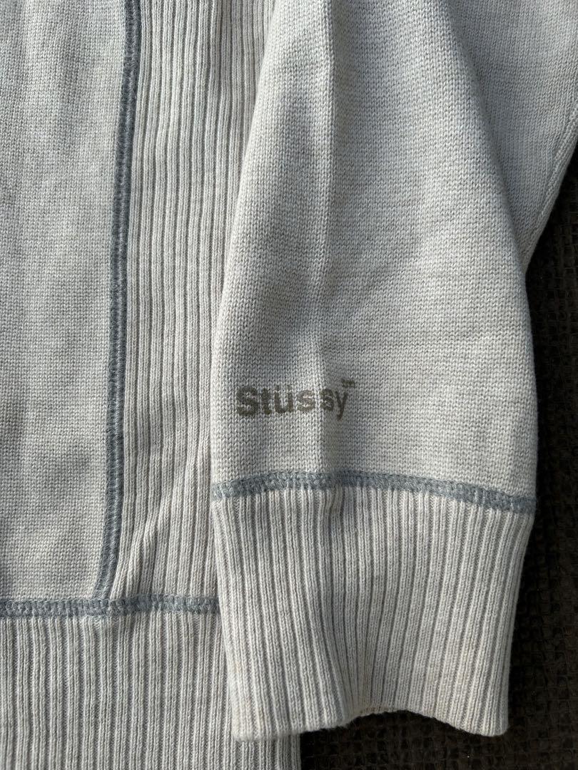 90s old stussy ニット セーター スウェット サーマル 紺タグ