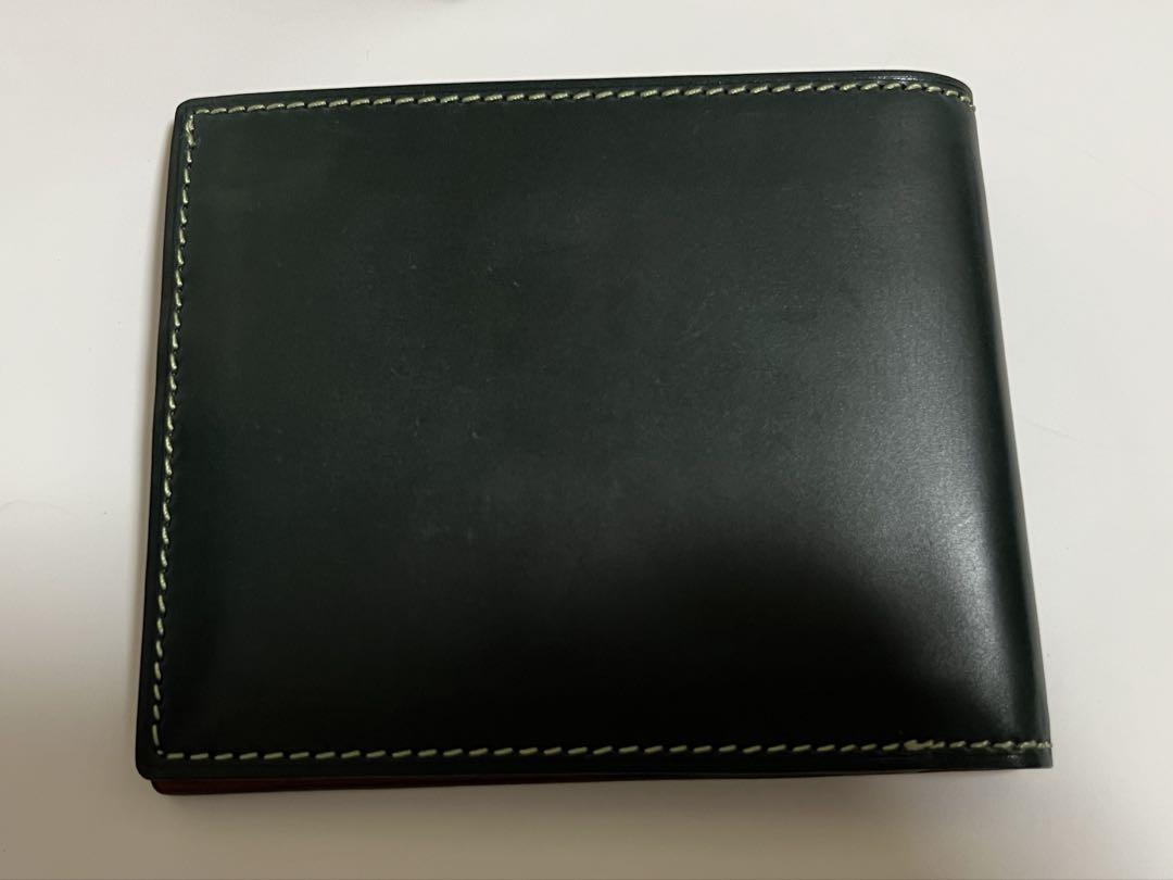 グリーンK.T. Lewiston シェルコードバン 二つ折り財布 - メルカリ