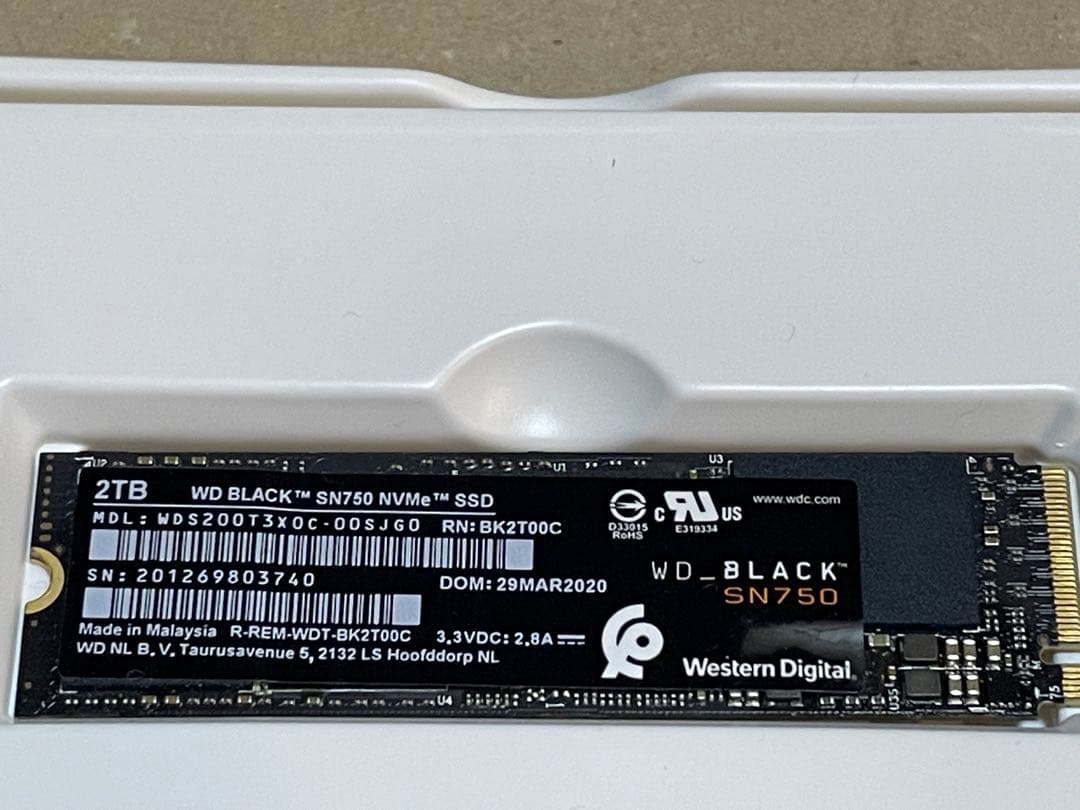 内蔵型SSD Western Digital WD BLACK SN750 2TB
