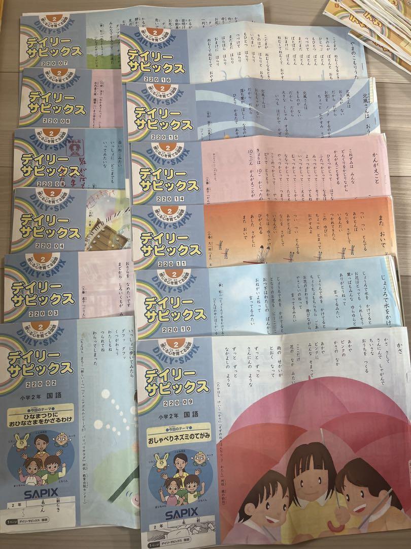 サピックス 2年 2020年度 国算 デイリーサピックス/夏期 本
