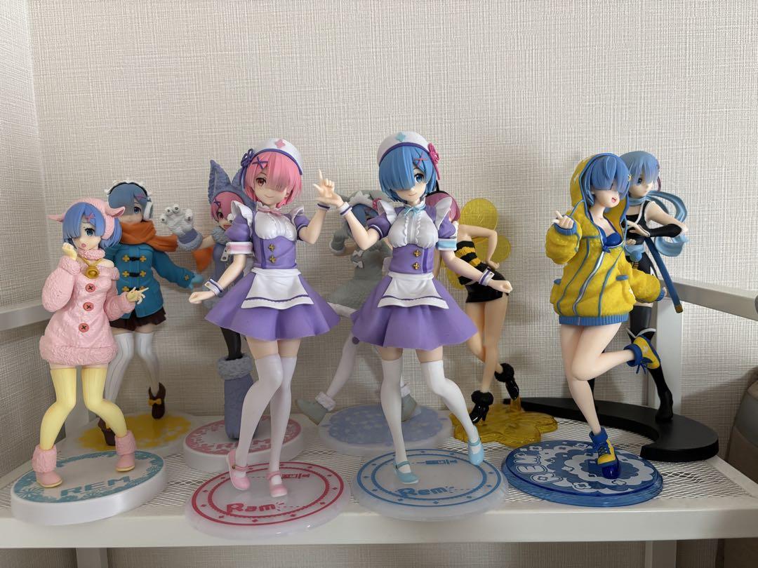 リゼロ レム・ラム フィギュア 9体セット まとめ売り】 リゼロ レム ラム フィギュア 9体セット - メルカリ