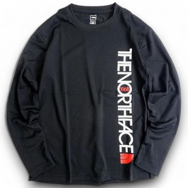 ノースフェイス メッシュ素材 ストレッチ クルーネック 長袖 シャツ ロンT