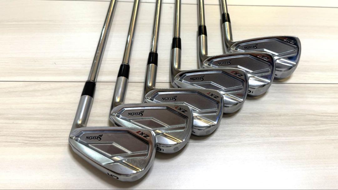 【値下】明日発送可ダンロップ SRIXON ZX7 アイアンセット Sシャフト