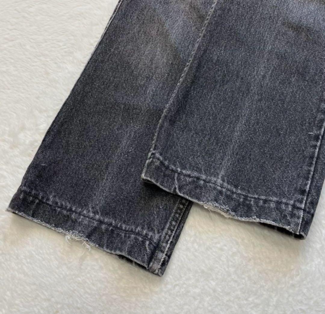 汚れ 90s リーバイス517 USA製 W34 90s リーバイス 517 先染めBLK USA製 W34 パンツ