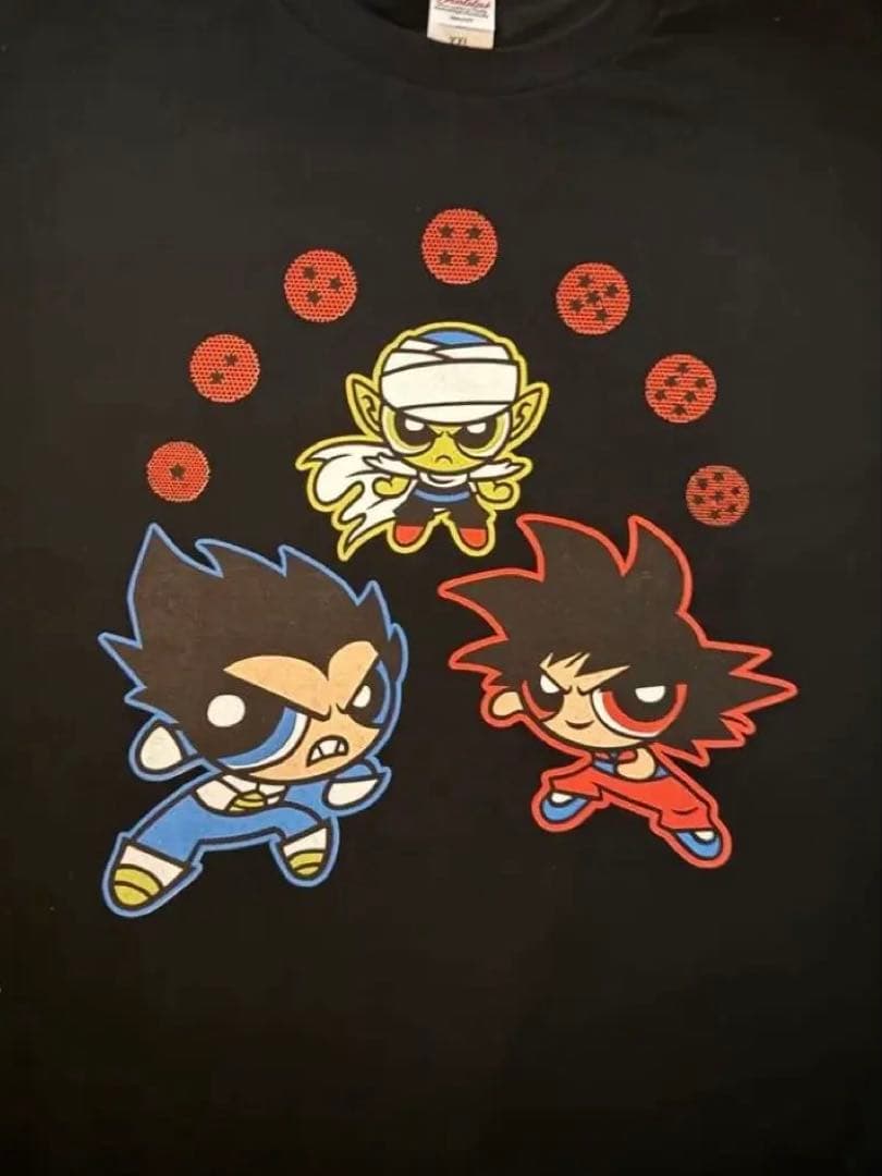 パワーパフガールズ ドラゴンボール パロディTシャツ XL teefury パワーパフガールズ ドラゴンボール パロディTシャツ XL teefury