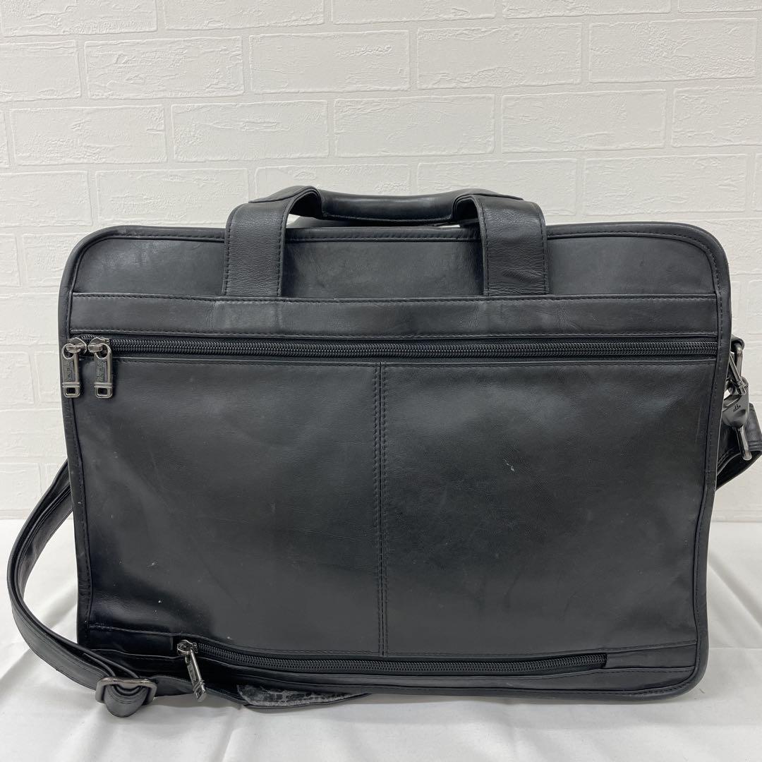 199◇TUMI トゥミ ブラックレザービジネスバッグ 2way