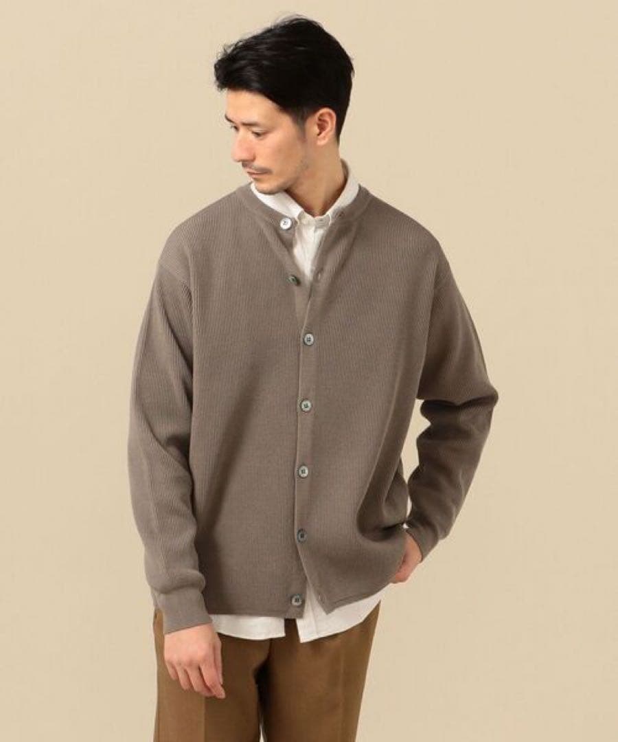 バトナー　SHIPS別注 クルーネックカーディガン