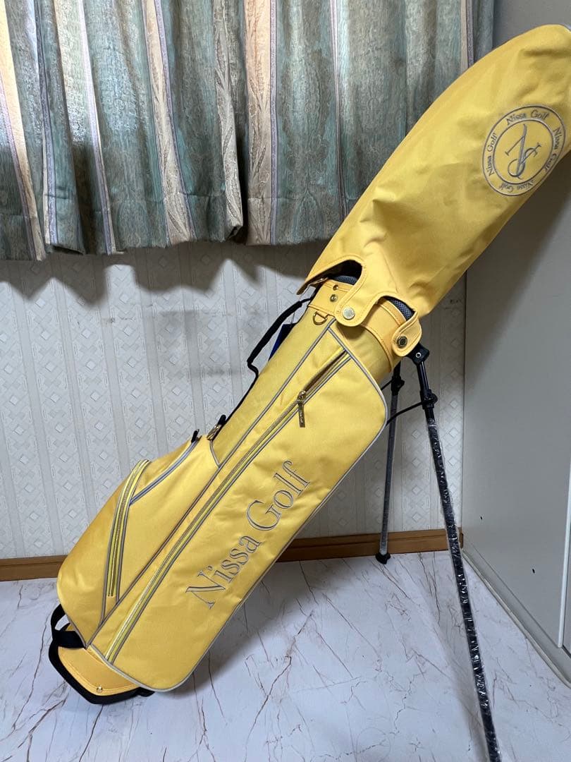 Nissa Golf スタンド式キャディバッグ イエロー 、♥