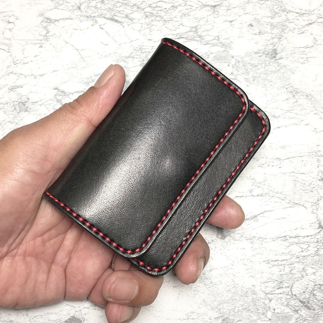 本革総手縫い 小さい財布 | レザー ミニウォレット