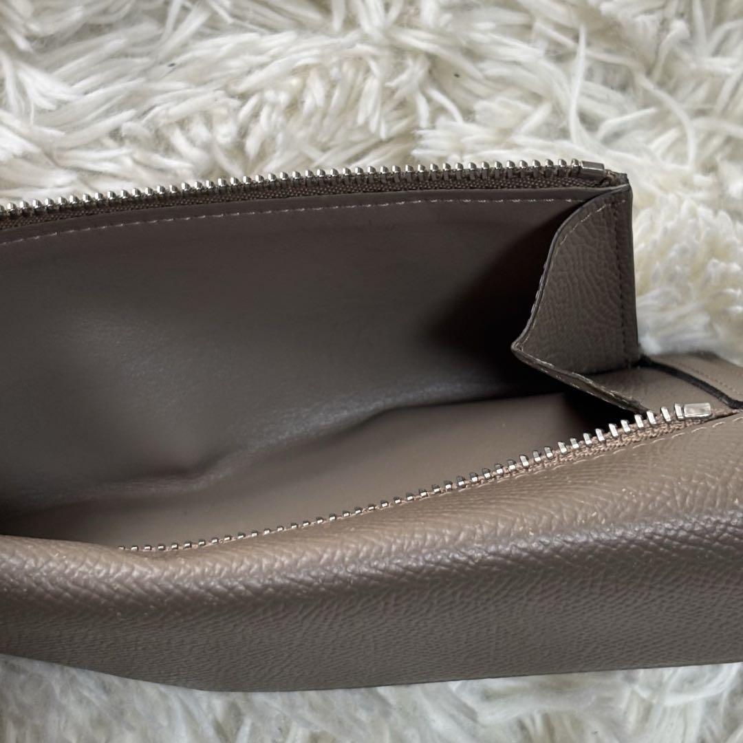 美品 BONAVENTURA ボナペンチュラ 長財布 グレージュ エトープ