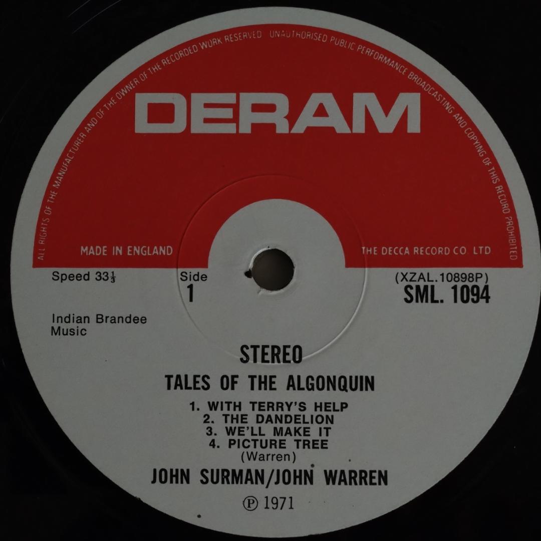 レコード Euro Jazz Tales Of Algonquin 他2枚