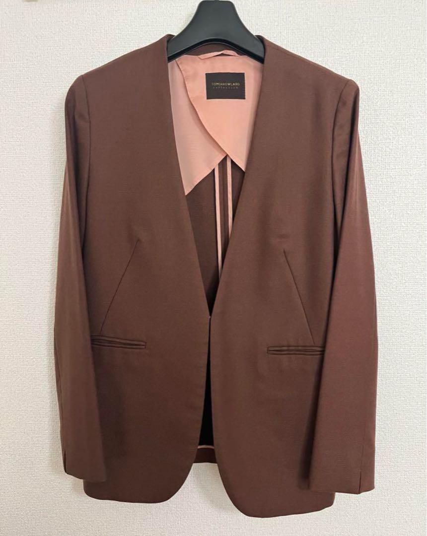 【セットアップ】トゥモローランドコレクション　ノーカラー　ジャケット パンツ