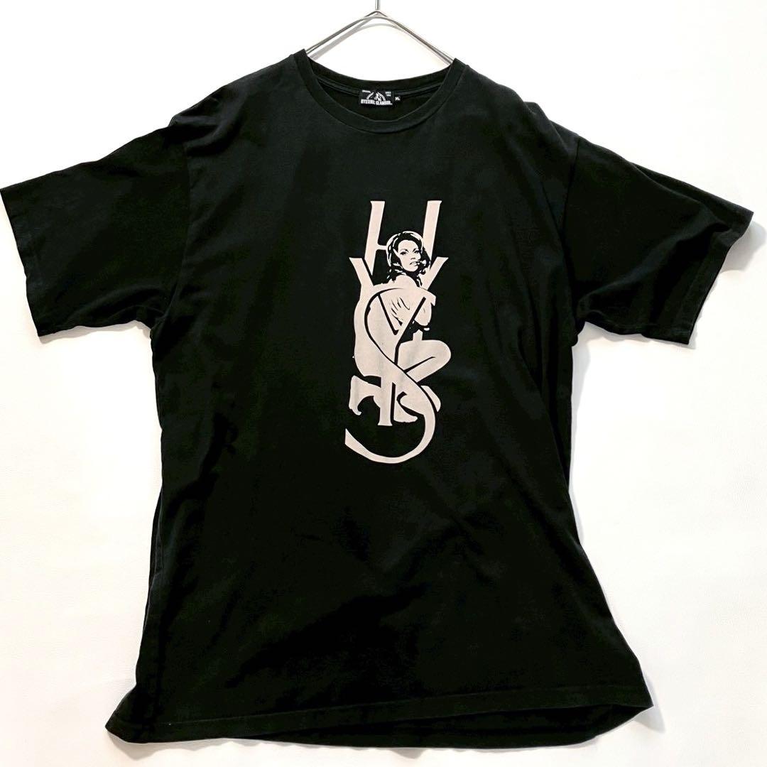 【希少XL】ヒステリックグラマー 21ss HYSロゴ ガール Tシャツ 黒