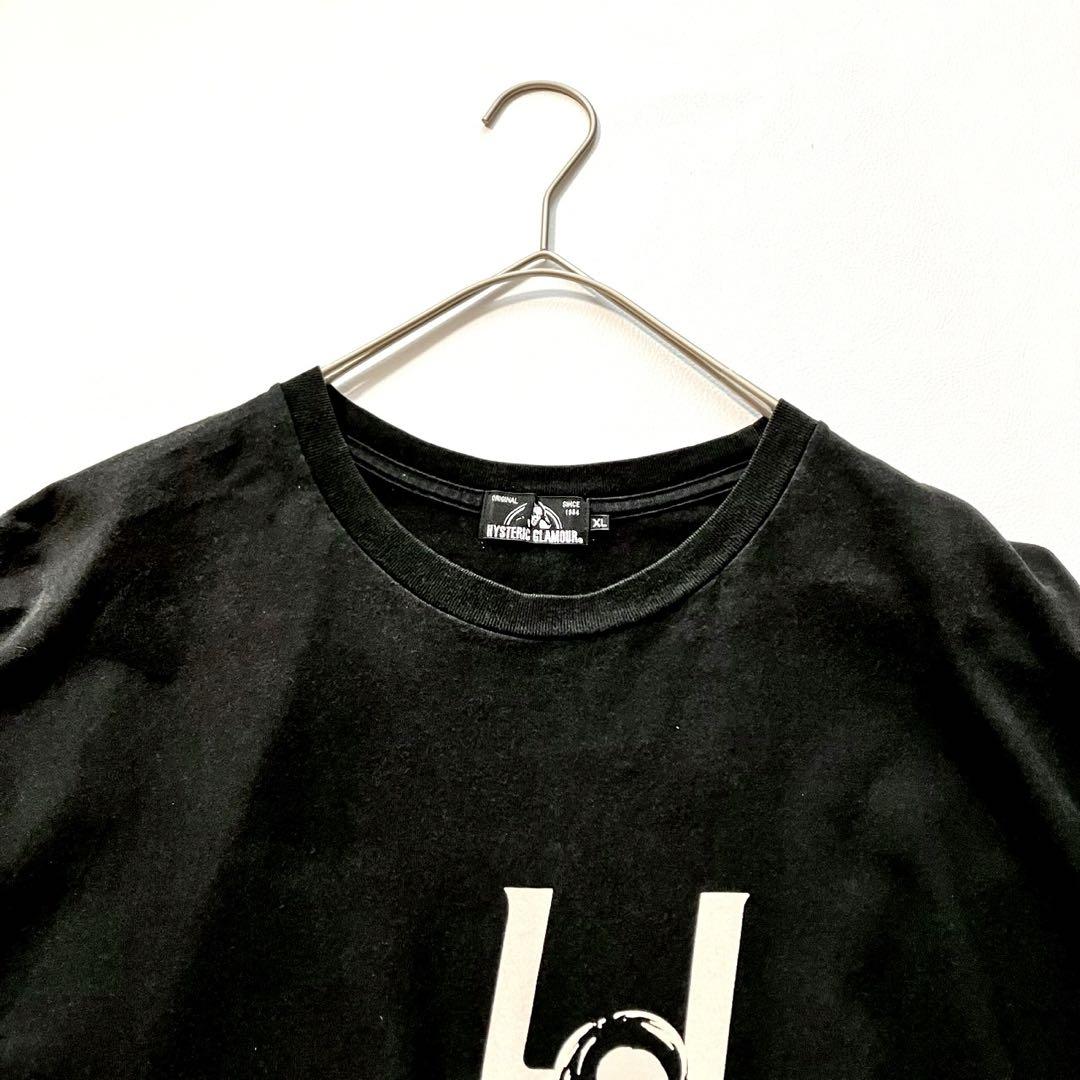 【希少XL】ヒステリックグラマー 21ss HYSロゴ ガール Tシャツ 黒