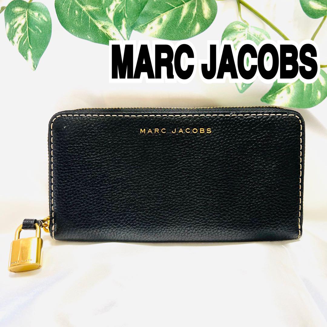 クーポン対象外】 【美品】MARC JACOBS 長財布 ウォレット ブラック 黒