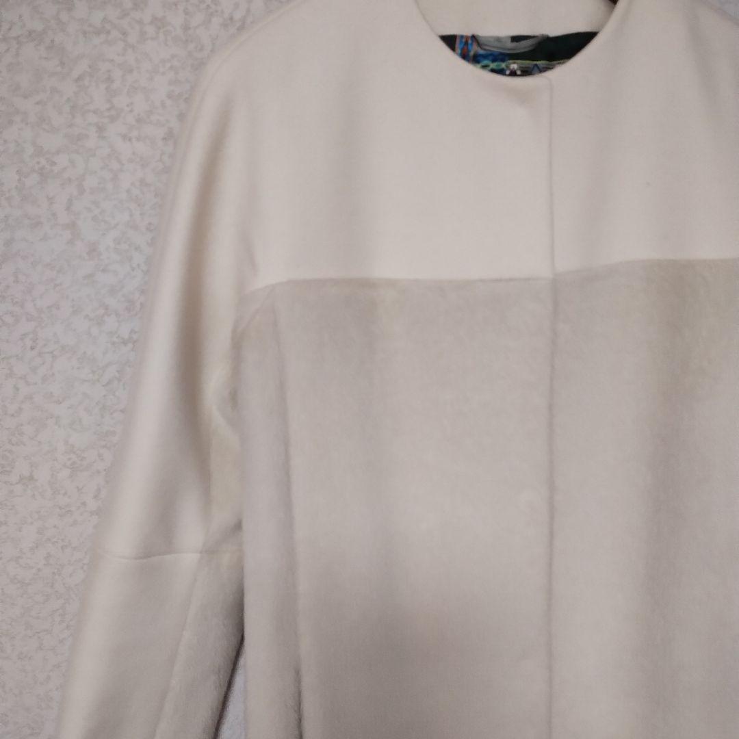 美品✨】エトロ シャギーアルパカ カラーブロック ノーカラー