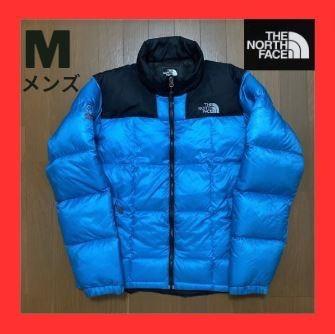 【人気商品】ダウンジャケット　ノースフェイス　ローツェ　メンズ　M　ブルー