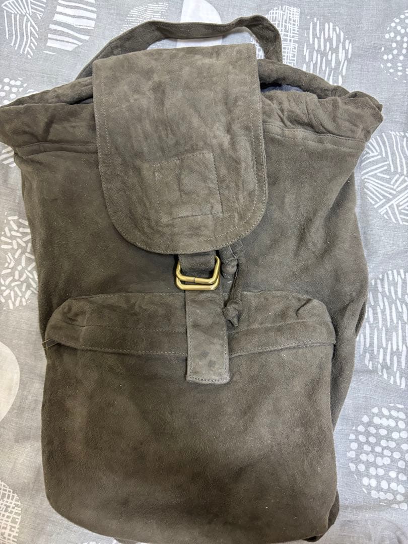 羊スウェード巾着バックパック目立った傷や汚れなし