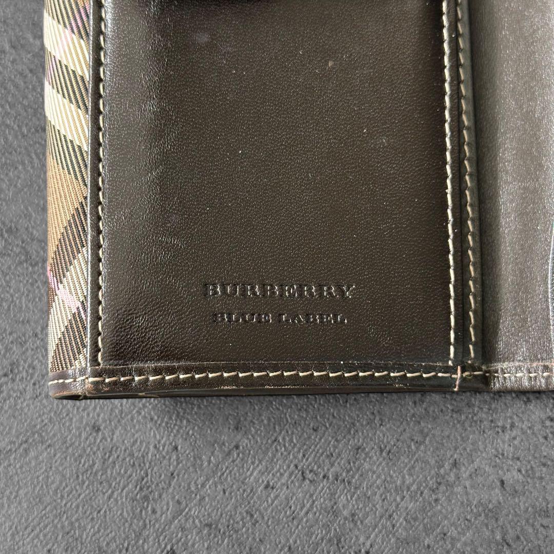 小物 BURBERRY BLUE LABEL check long wallet