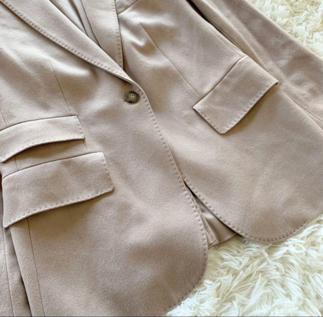 maxmara ベージュ ジャケット　40　M〜L