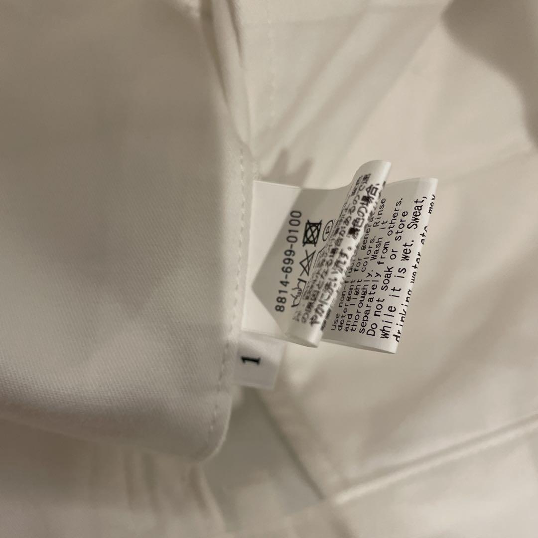 大人気♡ ロエフ　LOEFF 名品♡白パンツ　コットンツイル　２タックパンツ２