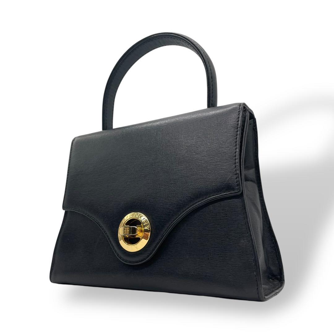 美品 GIVENCHY ジバンシー E8 ハンドバッグ フォーマルバッグ 黒
