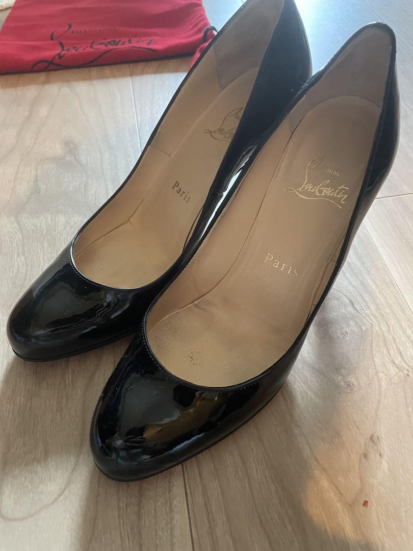 【冬バーゲン★特別送料無料！】 Christian Louboutin 黒エナメルパンプス 36.5 - メルカリ 靴