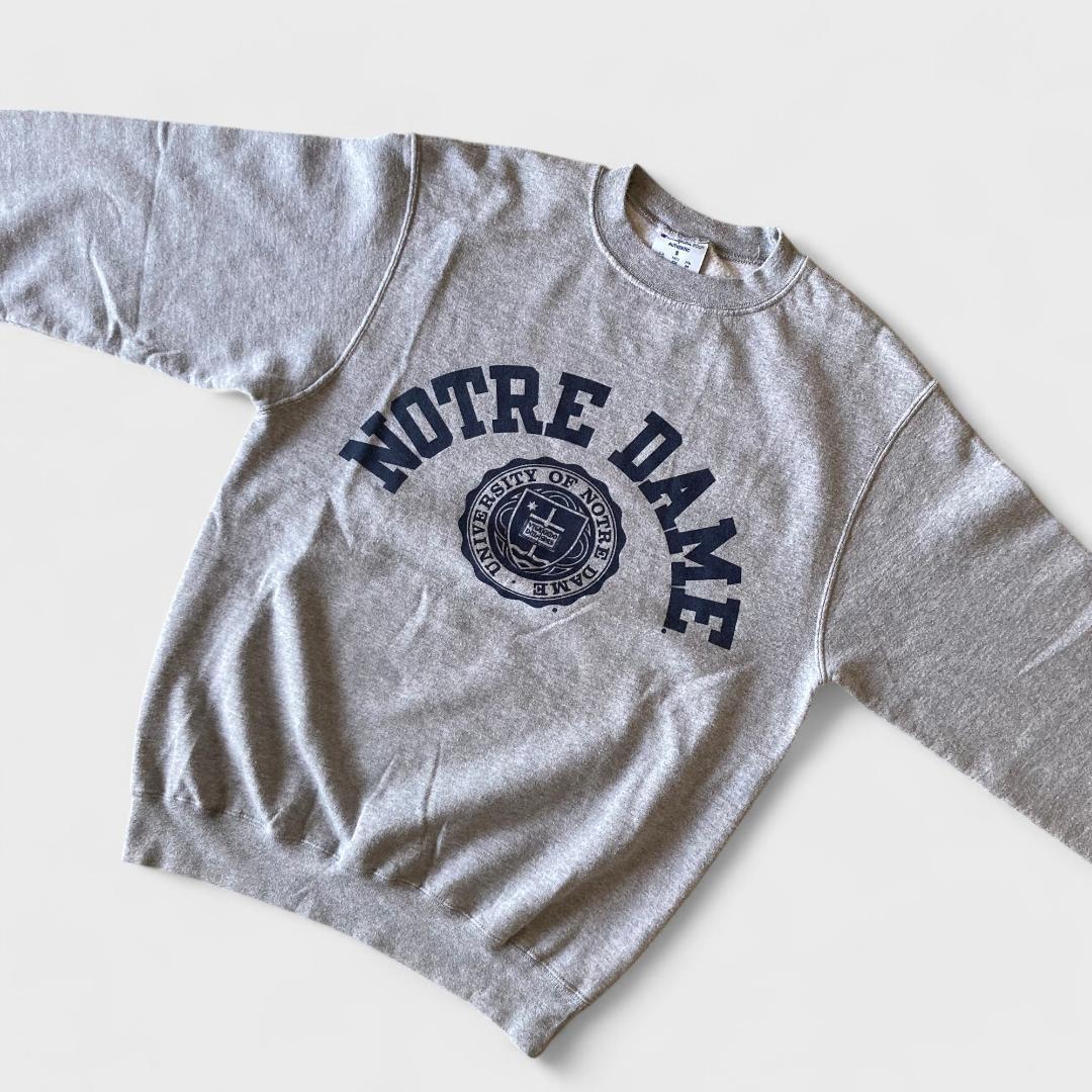 00s Champion NOTRE DAME スウェット グレー M カレッジ
