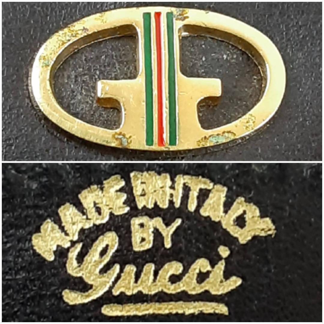未使用保管品◎GUCCI グッチ 長財布 ゴールド金具 80s vintage