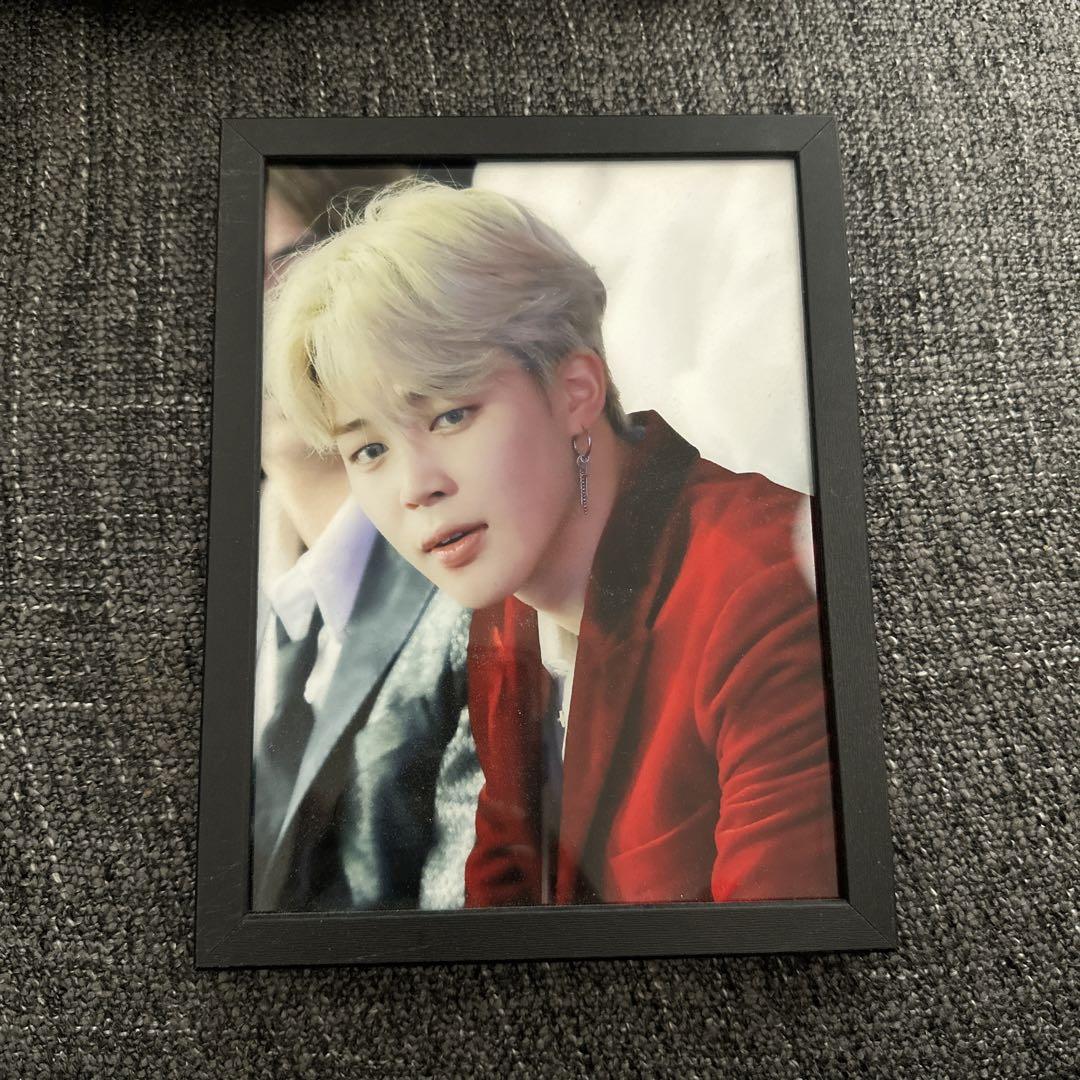 BTS ジミン 額縁 パネル 防弾少年団(BTS) - BTS ジミン 額縁 写真 モノクロの通販 by