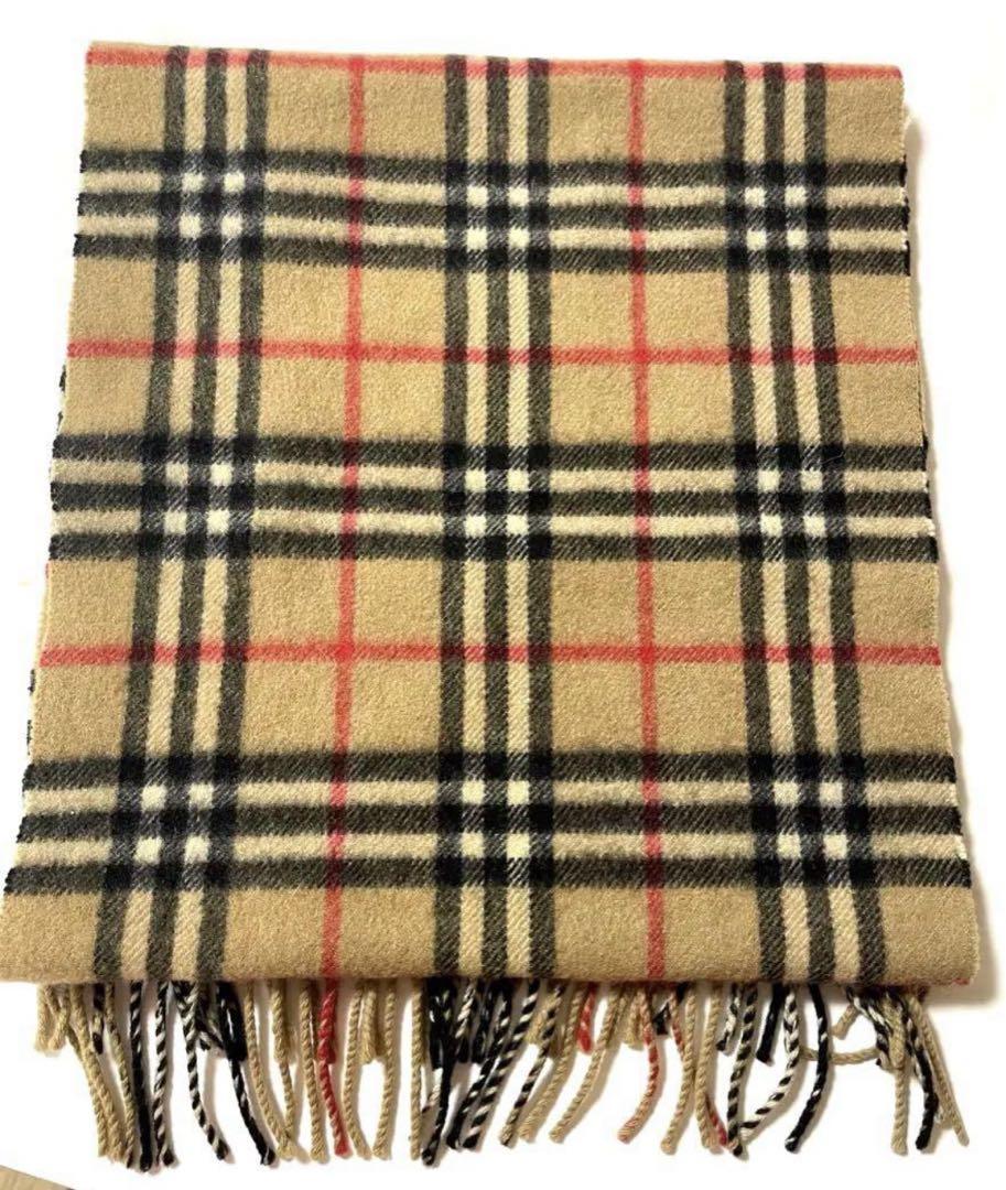 美品　バーバリー　Burberrys カシミア100% マフラー　ノバチェック