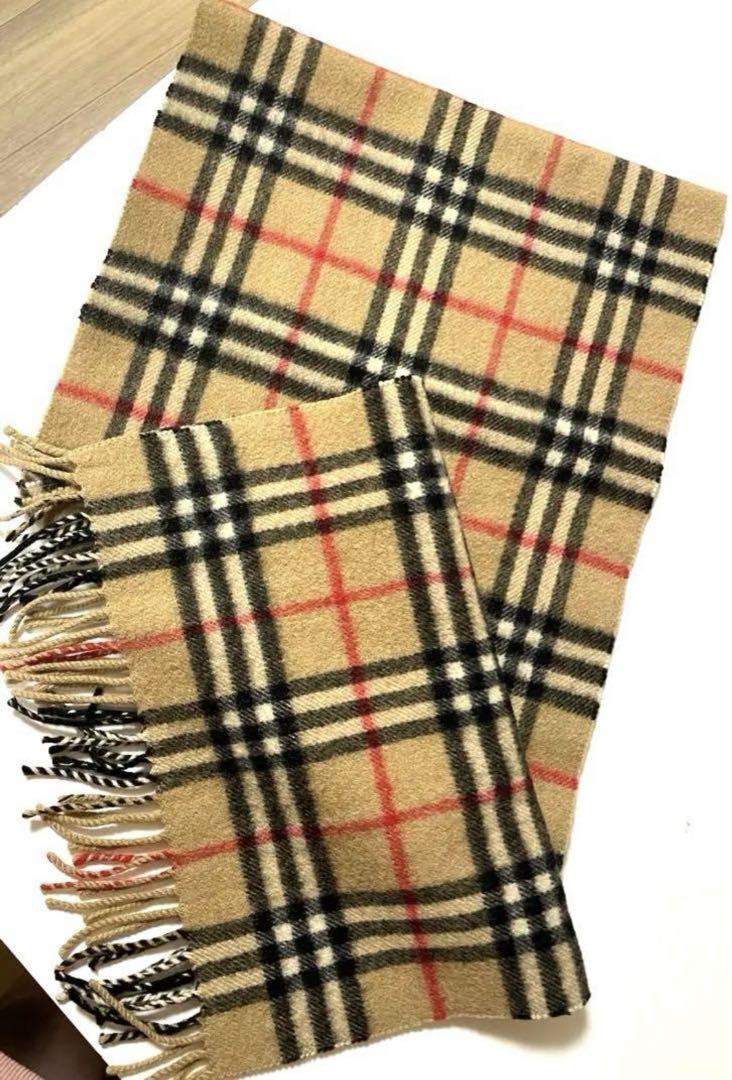 美品　バーバリー　Burberrys カシミア100% マフラー　ノバチェック