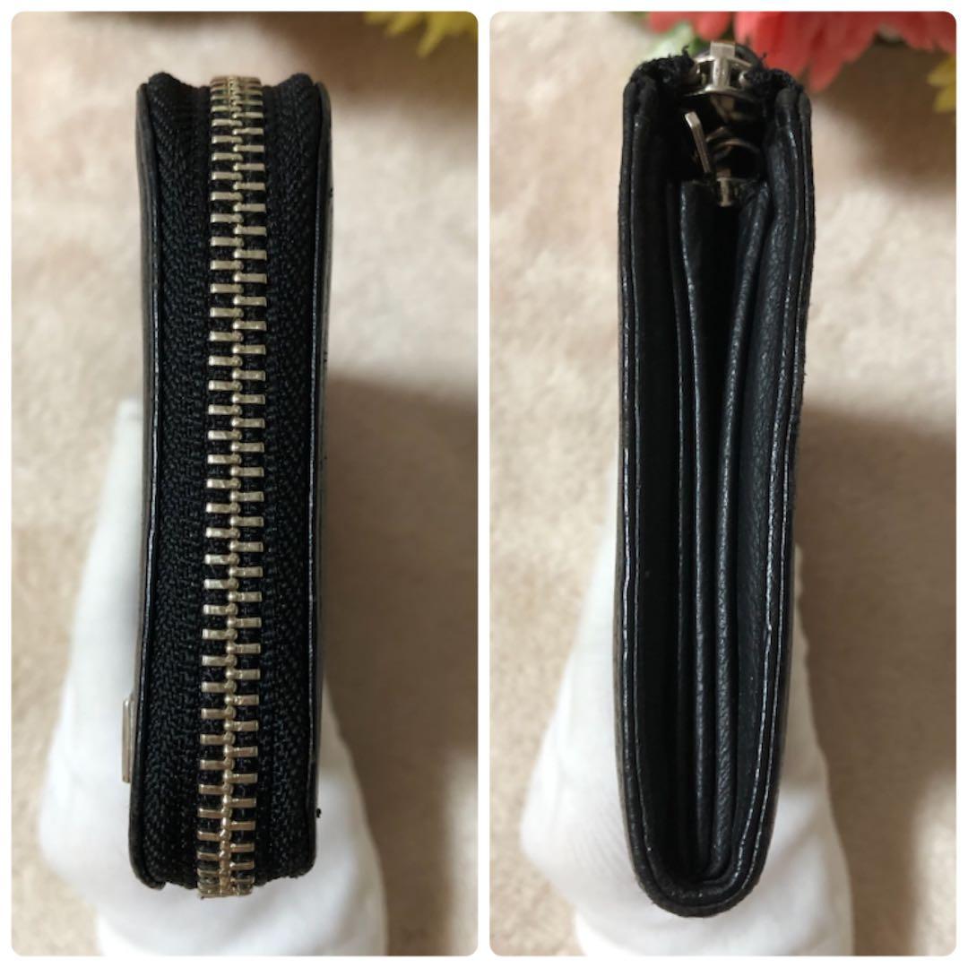 美品 ポーター 長財布 WONDER ワンダー L字ファスナー 迷彩柄 ブラック